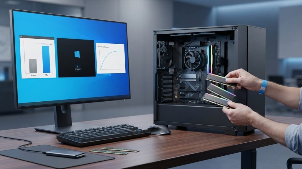 SSD and RAM upgrades for improving Windows PC performance